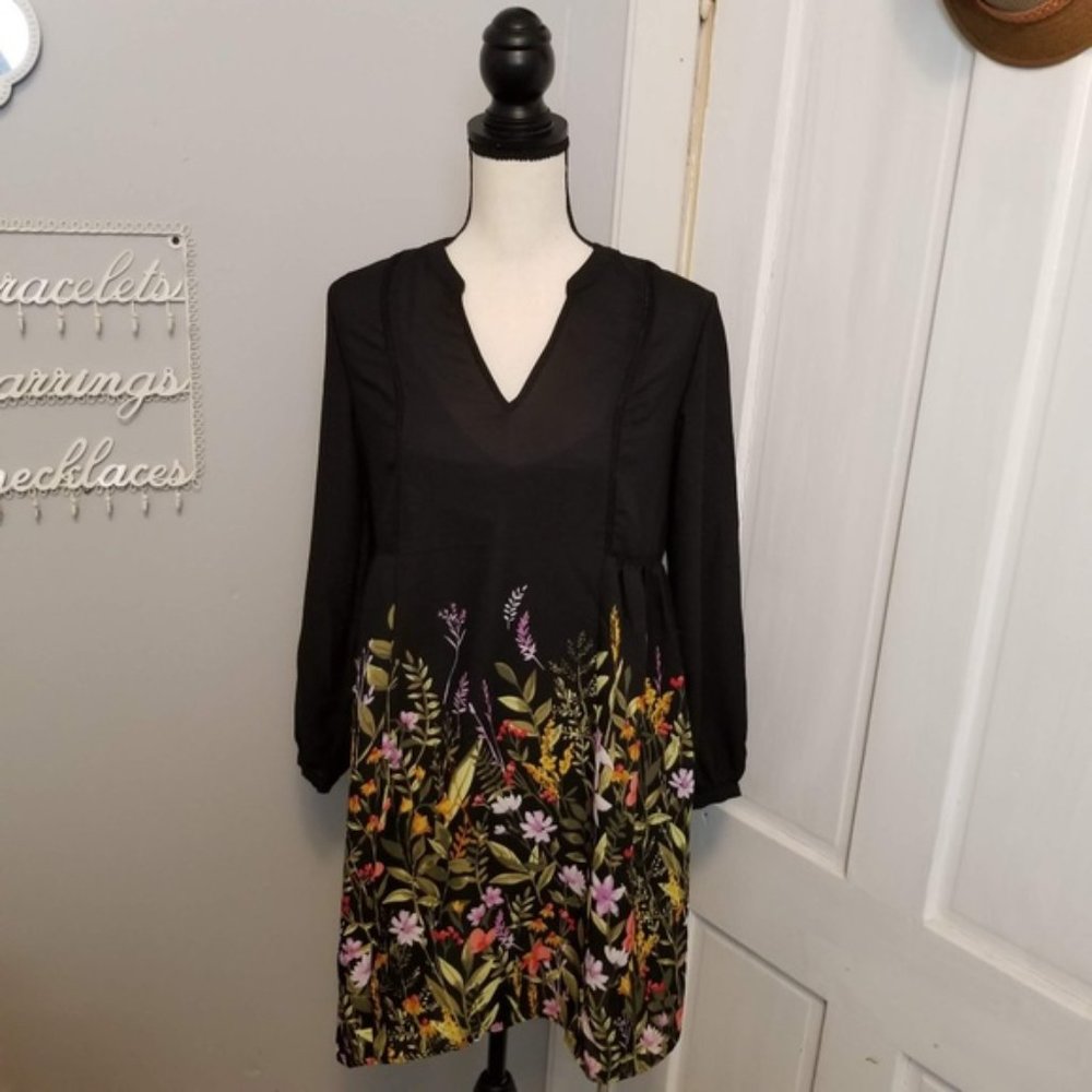 Old Navy Black Tunic Swing Dress Size XS NWT